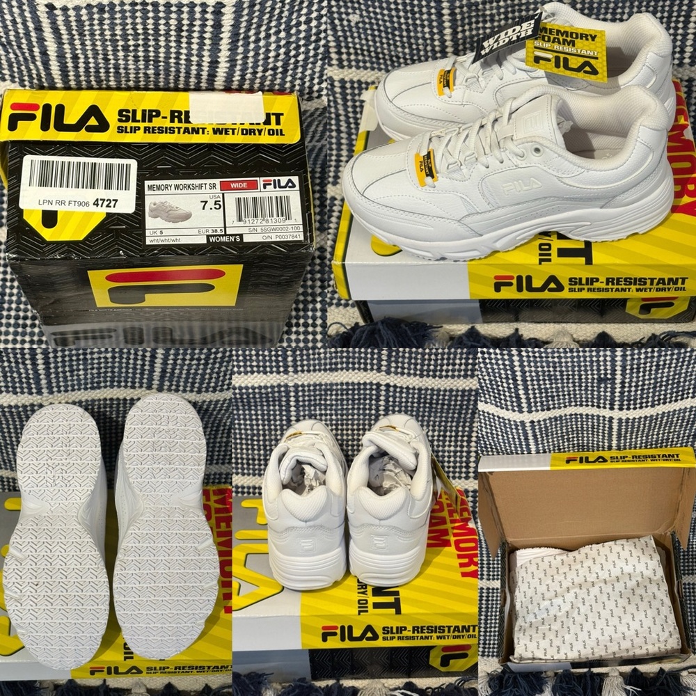 Fila Memory Foam Slip-Resistant Women’s Shoes. Brand New/Never Worn